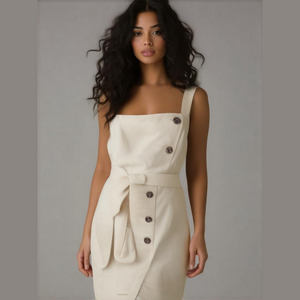 JNSQ Marielle Sleeveless Midi Dress New Yellow Size 8